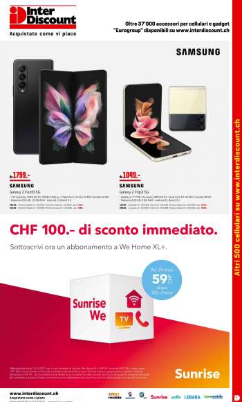 Volantino Interdiscount - 27.9.2021 - 10.10.2021.