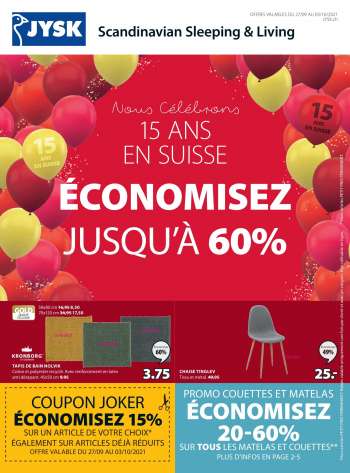 Catalogue JYSK - 27.9.2021 - 3.10.2021.