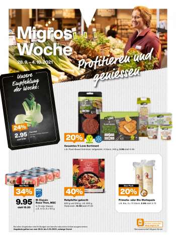 Catalogue Migros - 28.9.2021 - 4.10.2021.