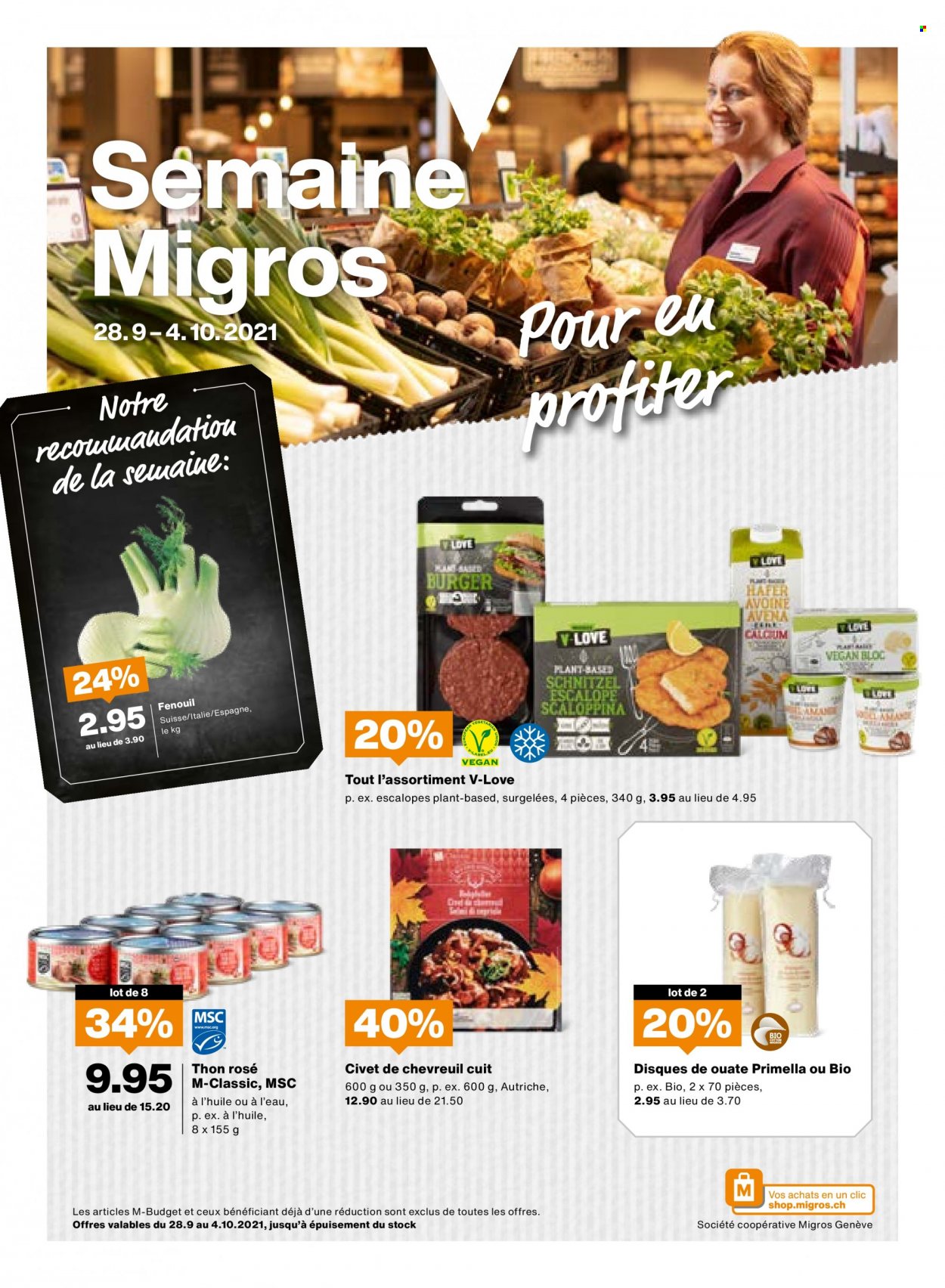 Catalogue Migros - 28.9.2021 - 4.10.2021. Page 1