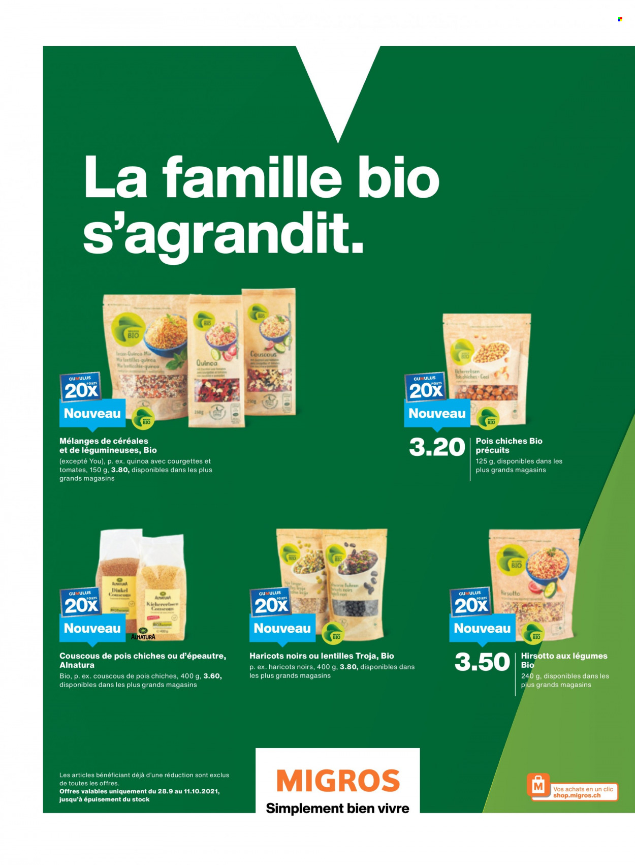 Catalogue Migros - 27.9.2021 - 3.10.2021. Page 20