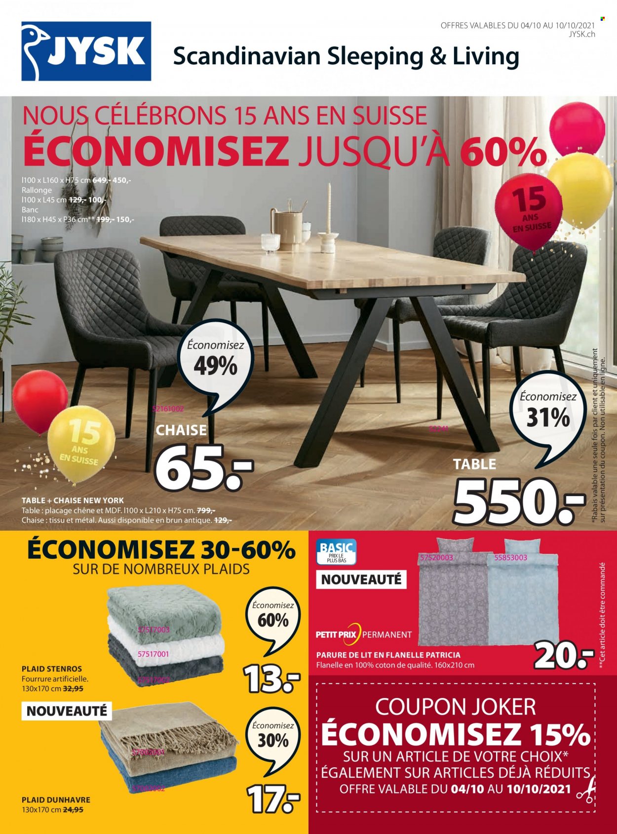 Volantino JYSK - 4.10.2021 - 10.10.2021. Pagina 1