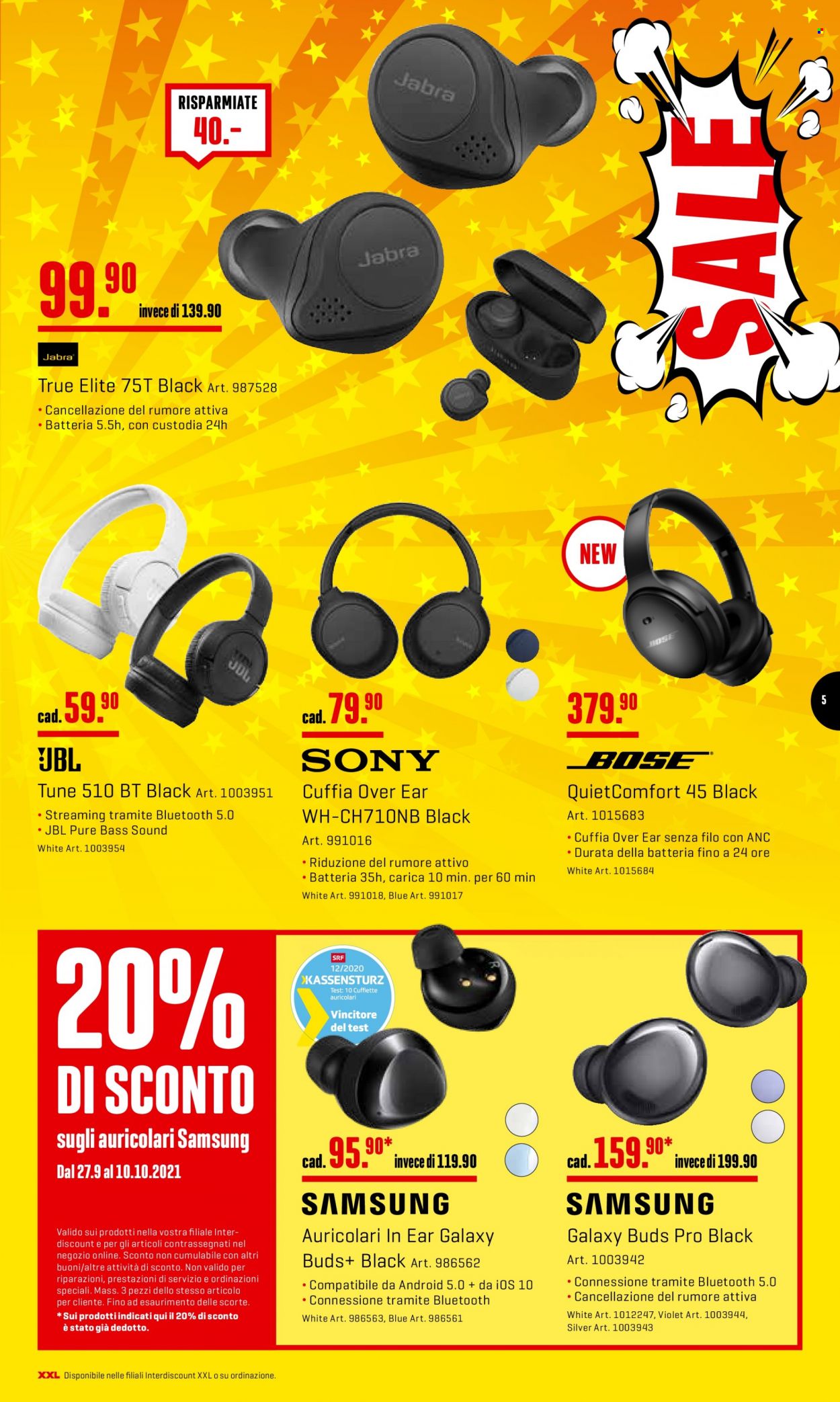 Volantino Interdiscount - 4.10.2021 - 10.10.2021. Pagina 5