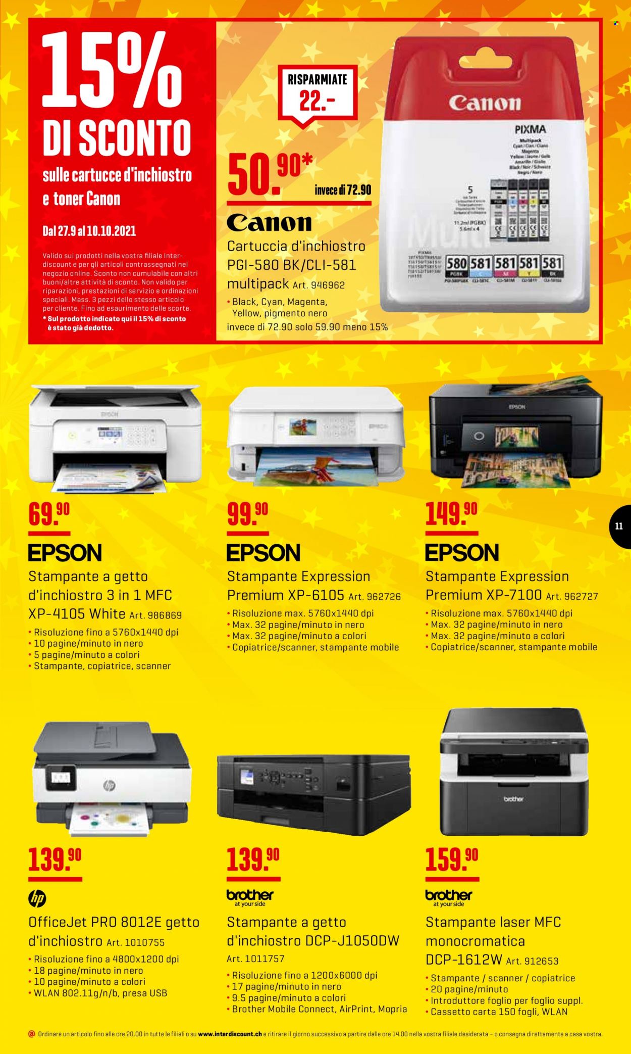 Volantino Interdiscount - 4.10.2021 - 10.10.2021. Pagina 11