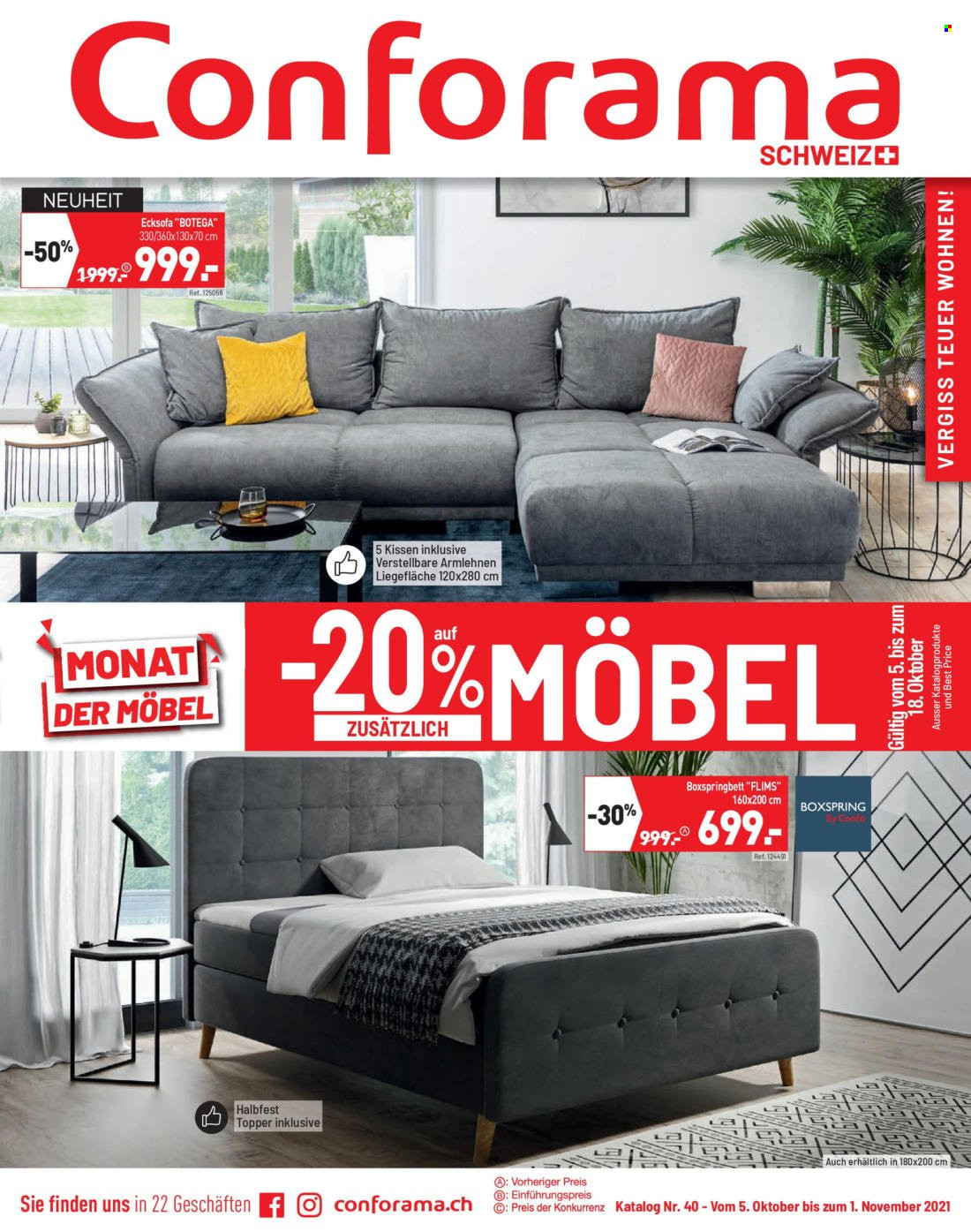 Volantino Conforama - 5.10.2021 - 1.11.2021. Pagina 1
