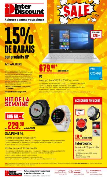 Catalogue Interdiscount - 11.10.2021 - 24.10.2021.