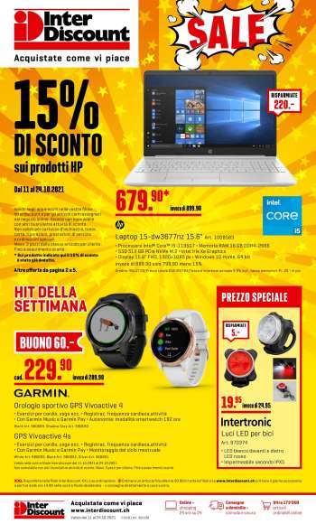 Catalogue Interdiscount - 11.10.2021 - 24.10.2021.