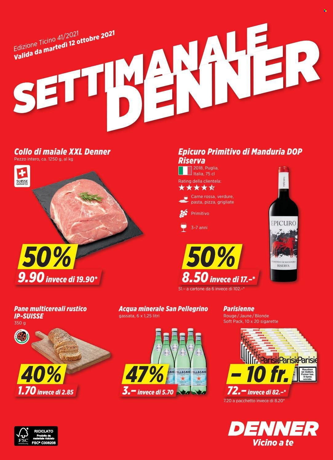Volantino Denner - 12.10.2021 - 18.10.2021. Pagina 1