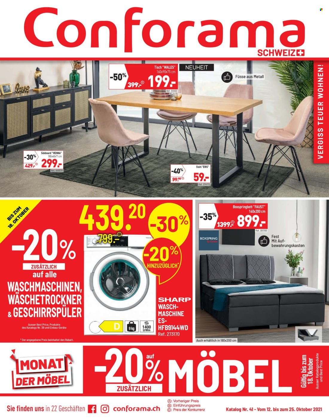 Volantino Conforama - 12.10.2021 - 25.10.2021. Pagina 1