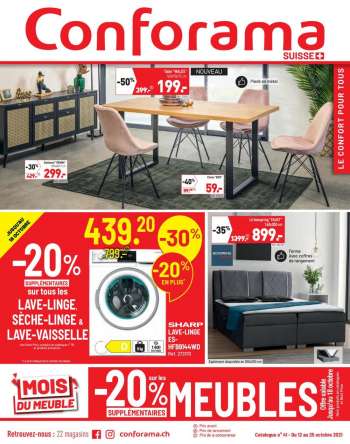 Prospekte Conforama - 12.10.2021 - 25.10.2021.