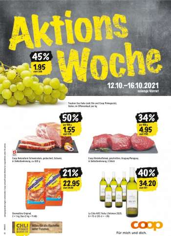 Prospekte Coop - 12.10.2021 - 16.10.2021.