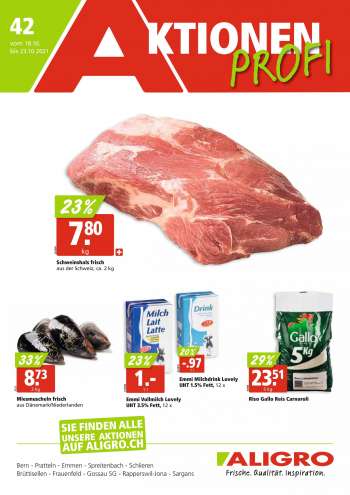 Prospekte ALIGRO - 18.10.2021 - 23.10.2021.