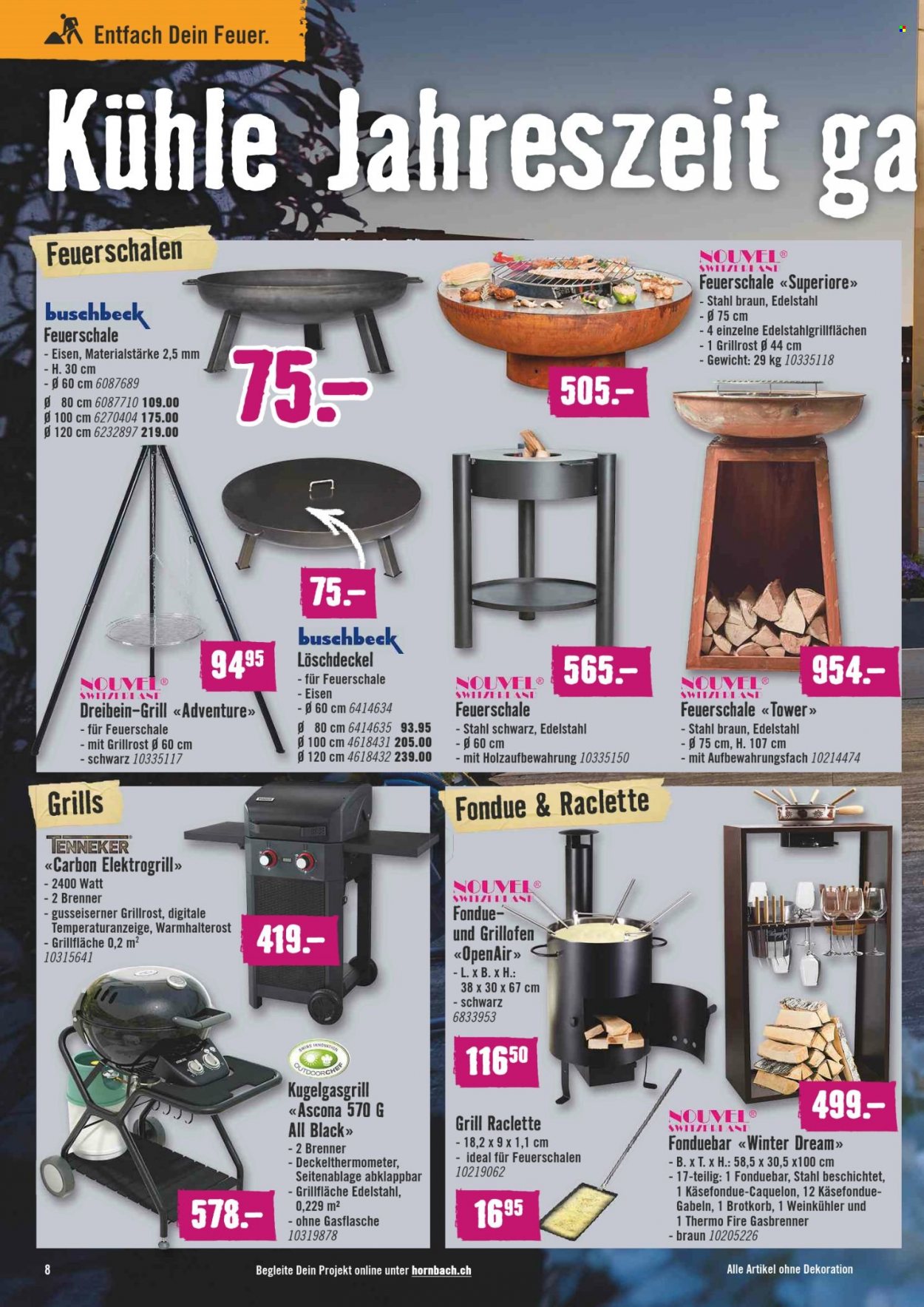 Volantino Hornbach - 13.10.2021 - 11.11.2021. Pagina 8