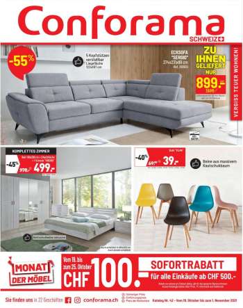 Prospekte Conforama - 19.10.2021 - 1.11.2021.