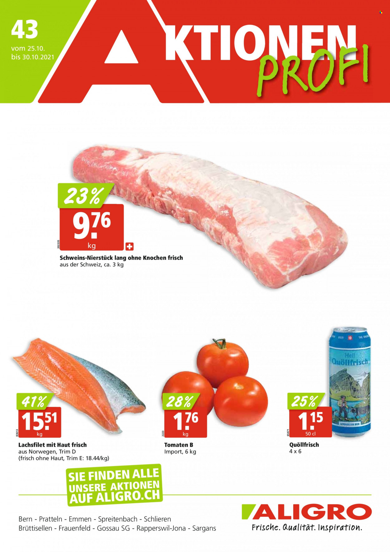 Volantino ALIGRO - 25.10.2021 - 30.10.2021. Pagina 1