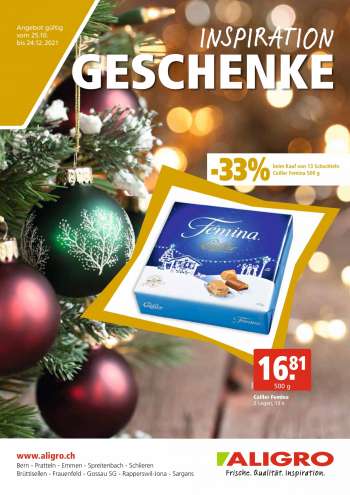 Prospekte ALIGRO - 25.10.2021 - 24.12.2021.