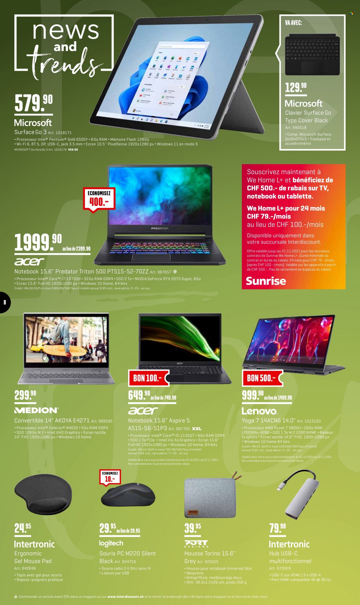 Volantino Interdiscount - 25.10.2021 - 7.11.2021. Pagina 8