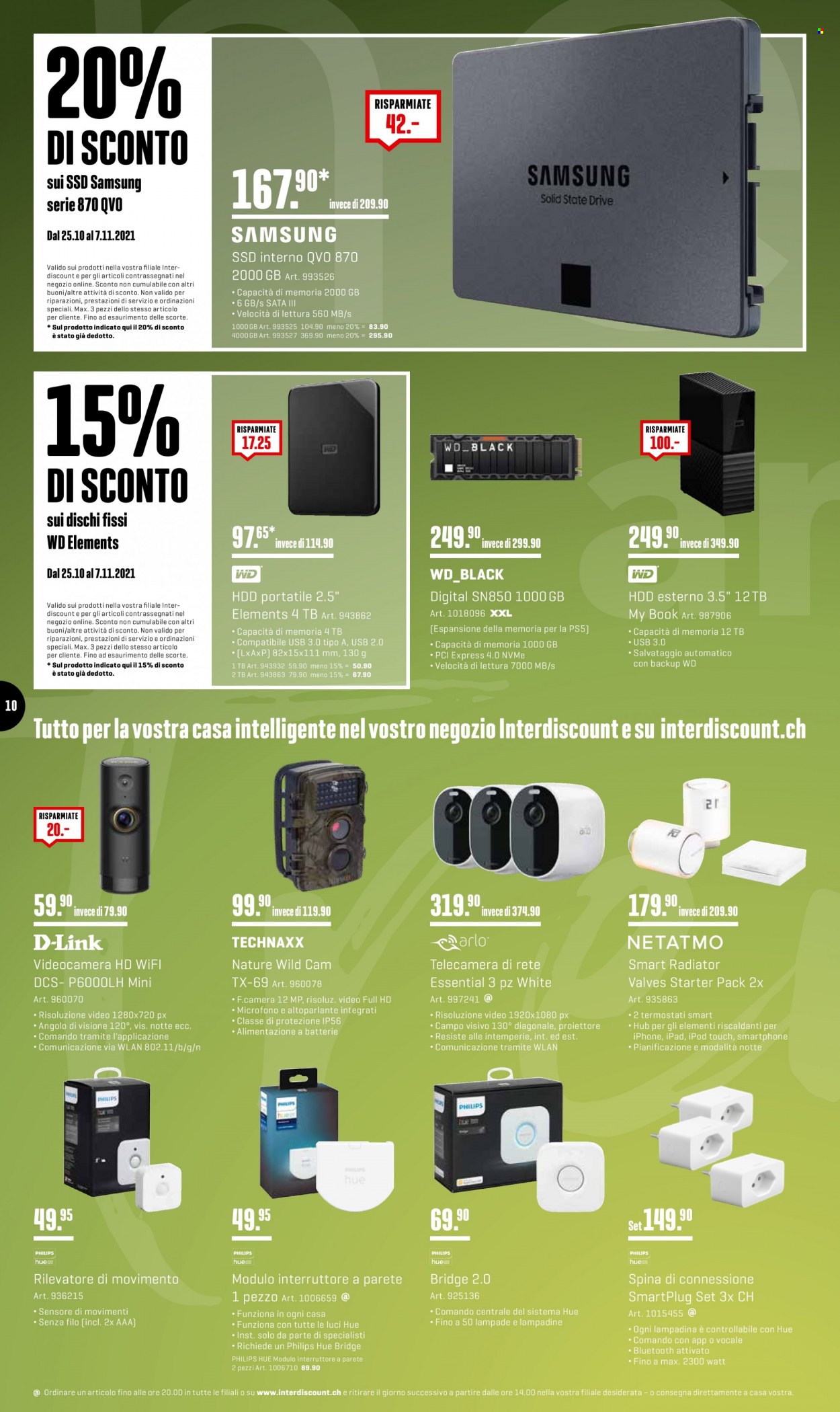 Prospekt Interdiscount - 25.10.2021 - 7.11.2021. Seite 10