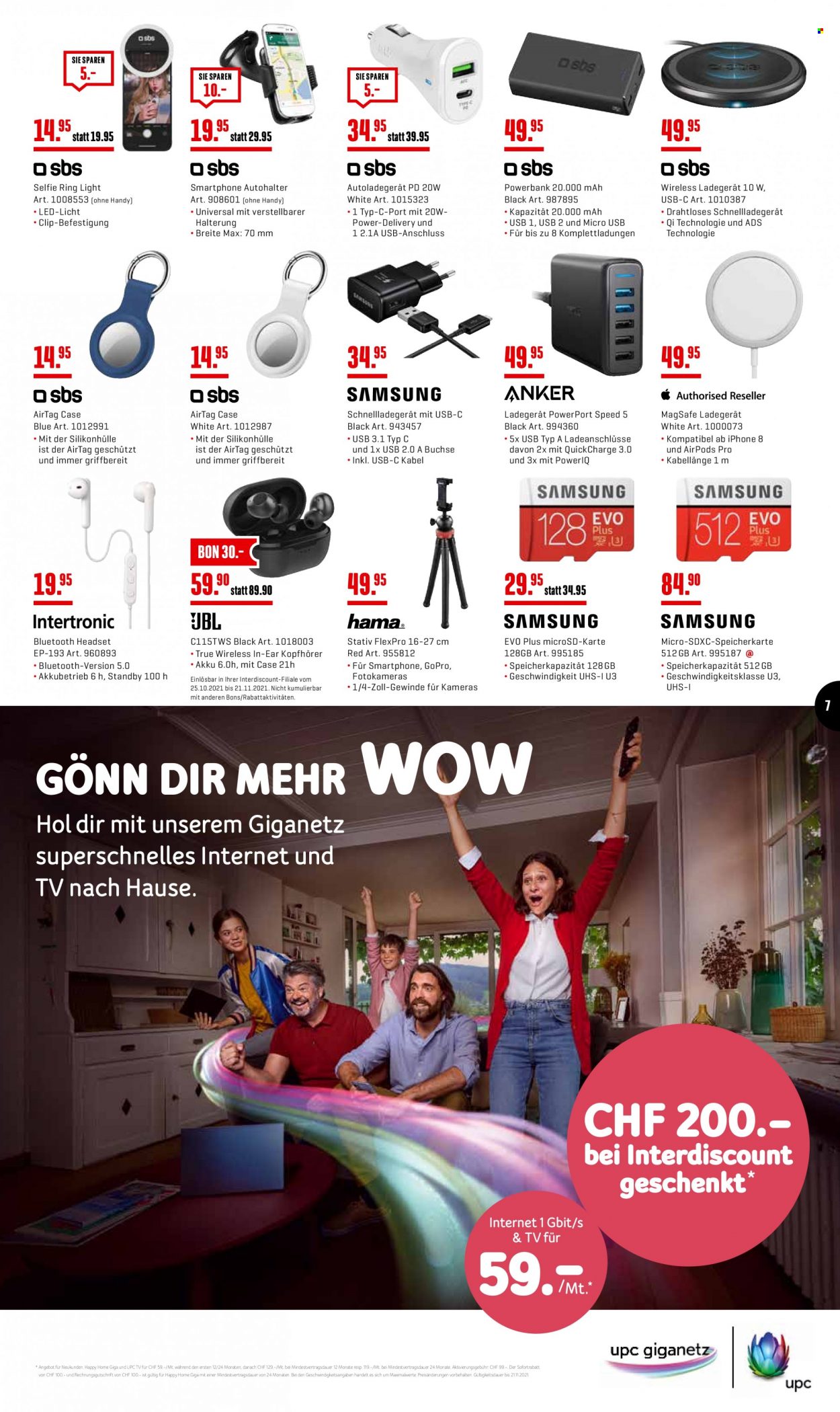 Prospekt Interdiscount - 25.10.2021 - 7.11.2021. Seite 7