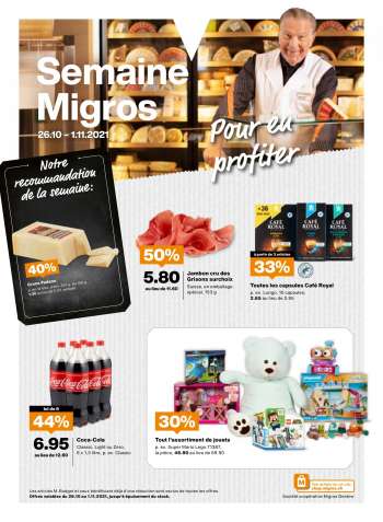 Volantino Migros - 26.10.2021 - 1.11.2021.