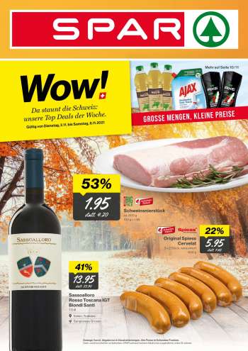Volantino SPAR - 2.11.2021 - 6.11.2021.