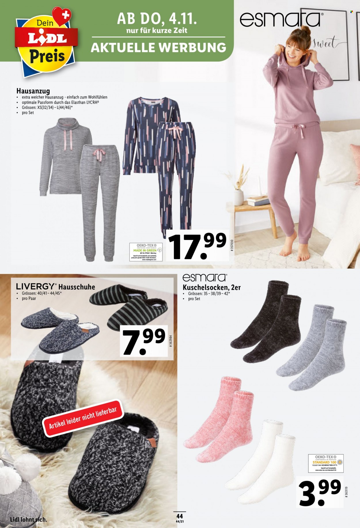 Catalogue Lidl - 4.11.2021 - 10.11.2021. Page 44