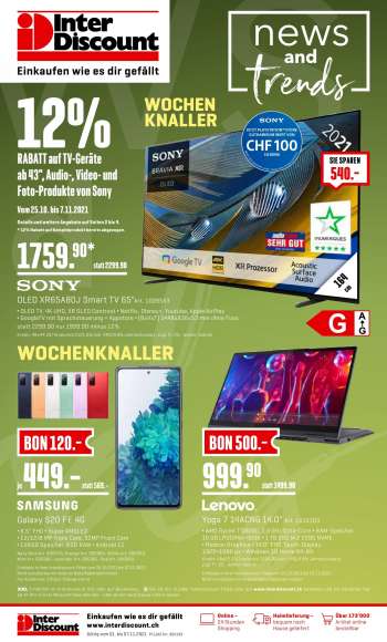 Catalogue Interdiscount - 1.11.2021 - 7.11.2021.
