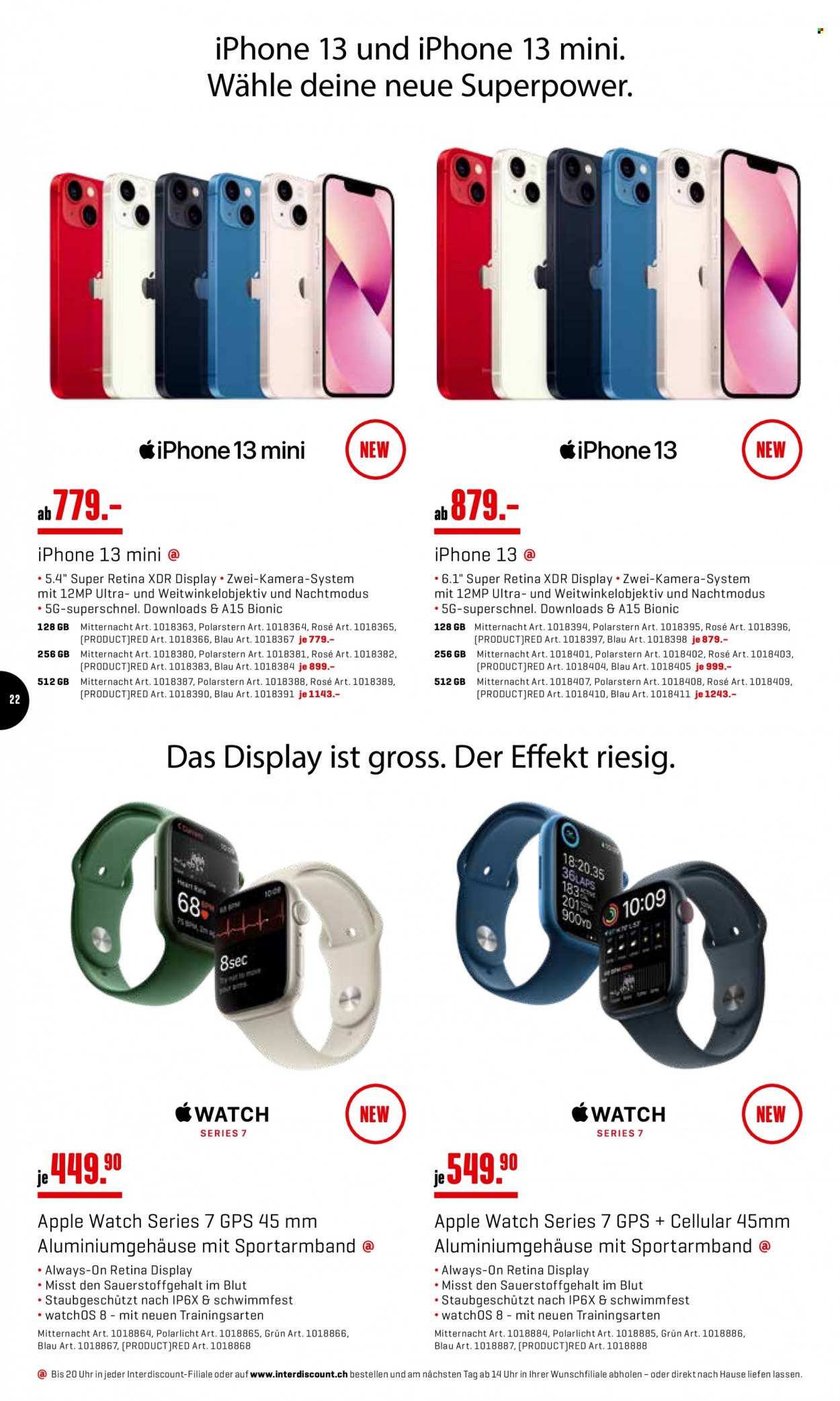 Prospekt Interdiscount - 1.11.2021 - 7.11.2021. Seite 22