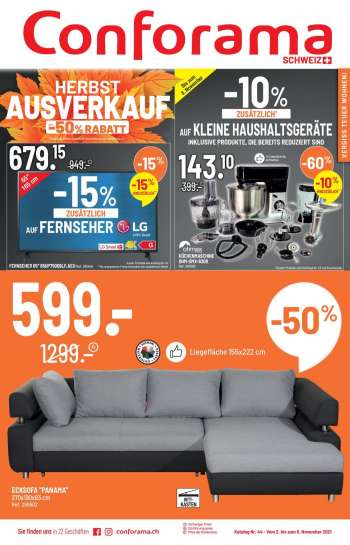 Catalogue Conforama - 2.11.2021 - 8.11.2021.