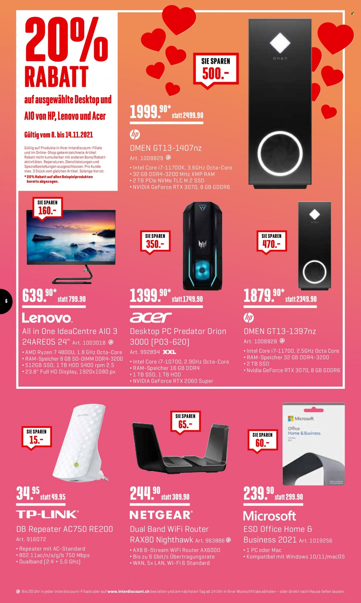 Prospekt Interdiscount - 8.11.2021 - 14.11.2021. Seite 6
