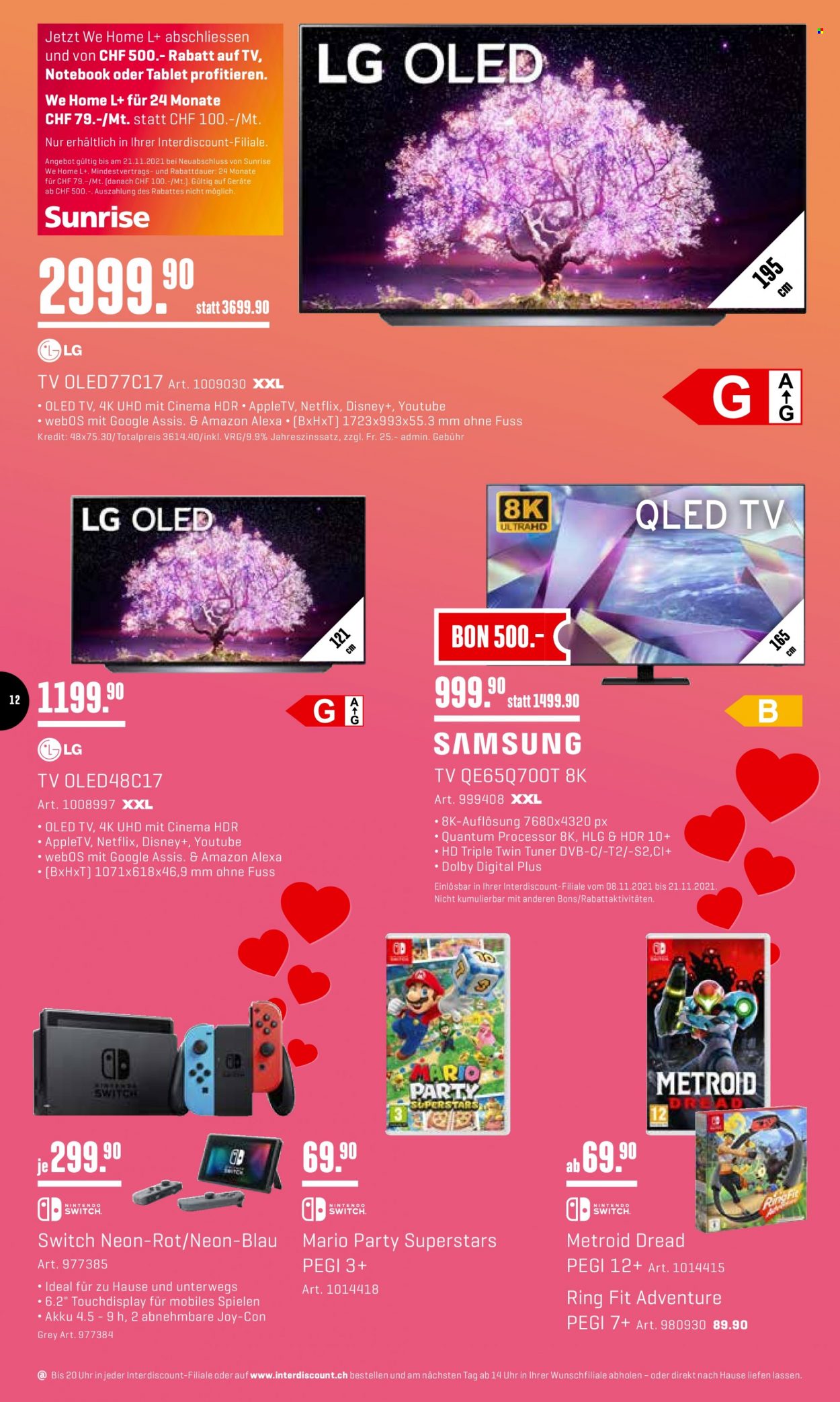 Prospekt Interdiscount - 8.11.2021 - 14.11.2021. Seite 12