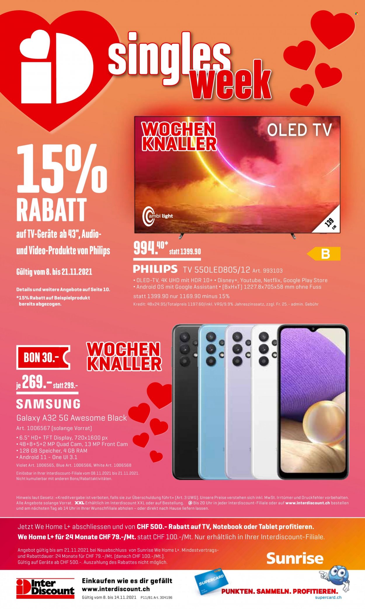 Prospekt Interdiscount - 8.11.2021 - 14.11.2021. Seite 32