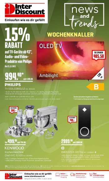 Volantino Interdiscount - 15.11.2021 - 21.11.2021.
