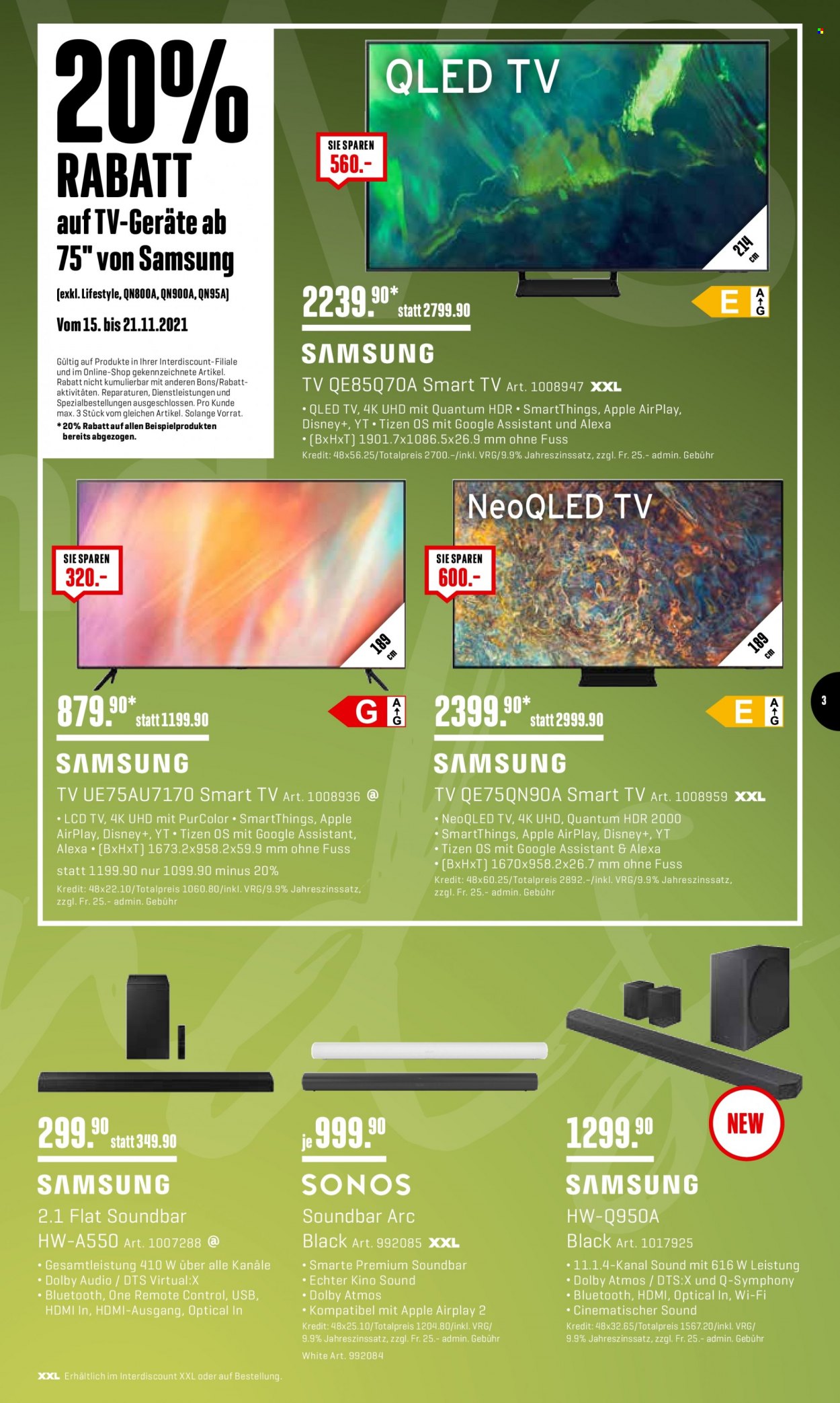 Prospekt Interdiscount - 15.11.2021 - 21.11.2021. Seite 3