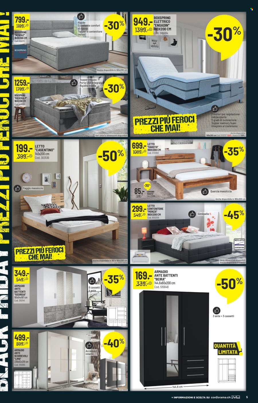 Volantino Conforama - 22.11.2021 - 29.11.2021. Pagina 5