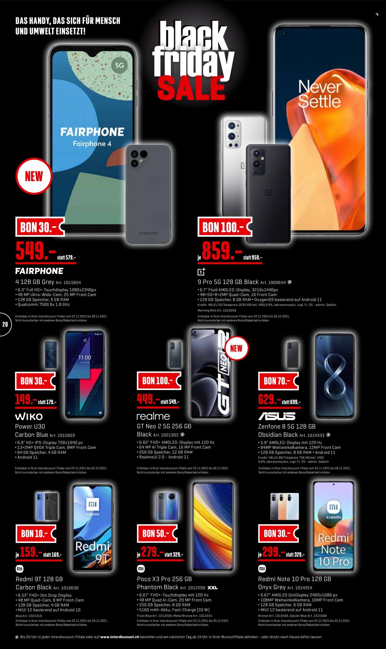 Volantino Interdiscount - 22.11.2021 - 28.11.2021. Pagina 20