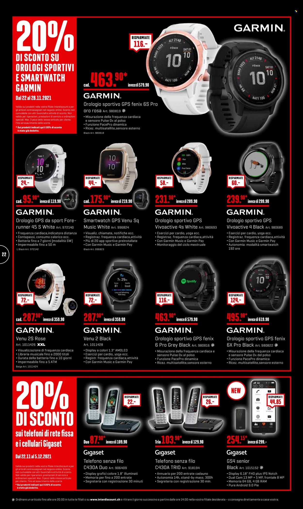 Prospekt Interdiscount - 22.11.2021 - 28.11.2021. Seite 22