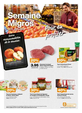 Volantino Migros - 23.11.2021 - 29.11.2021.