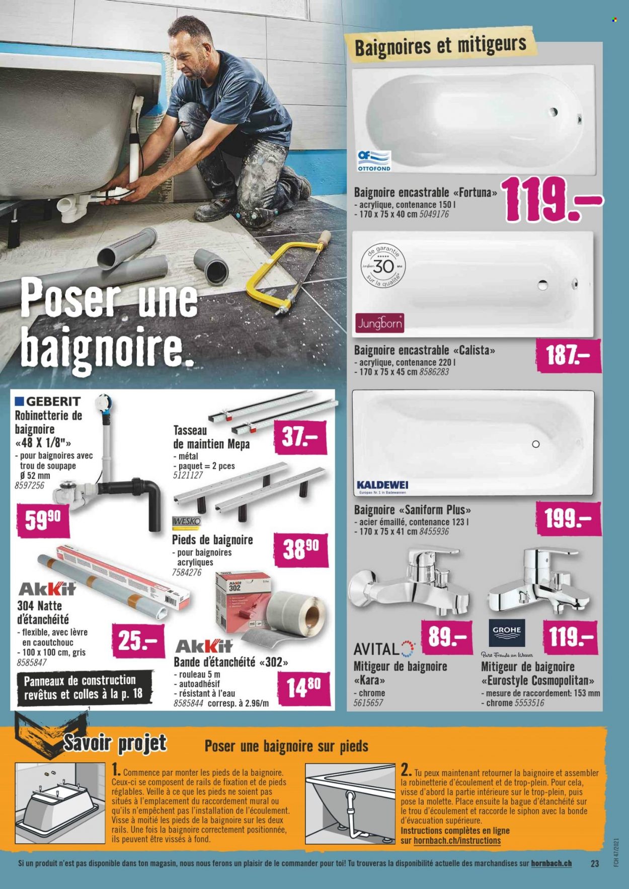 Volantino Hornbach - 24.11.2021 - 22.12.2021. Pagina 23