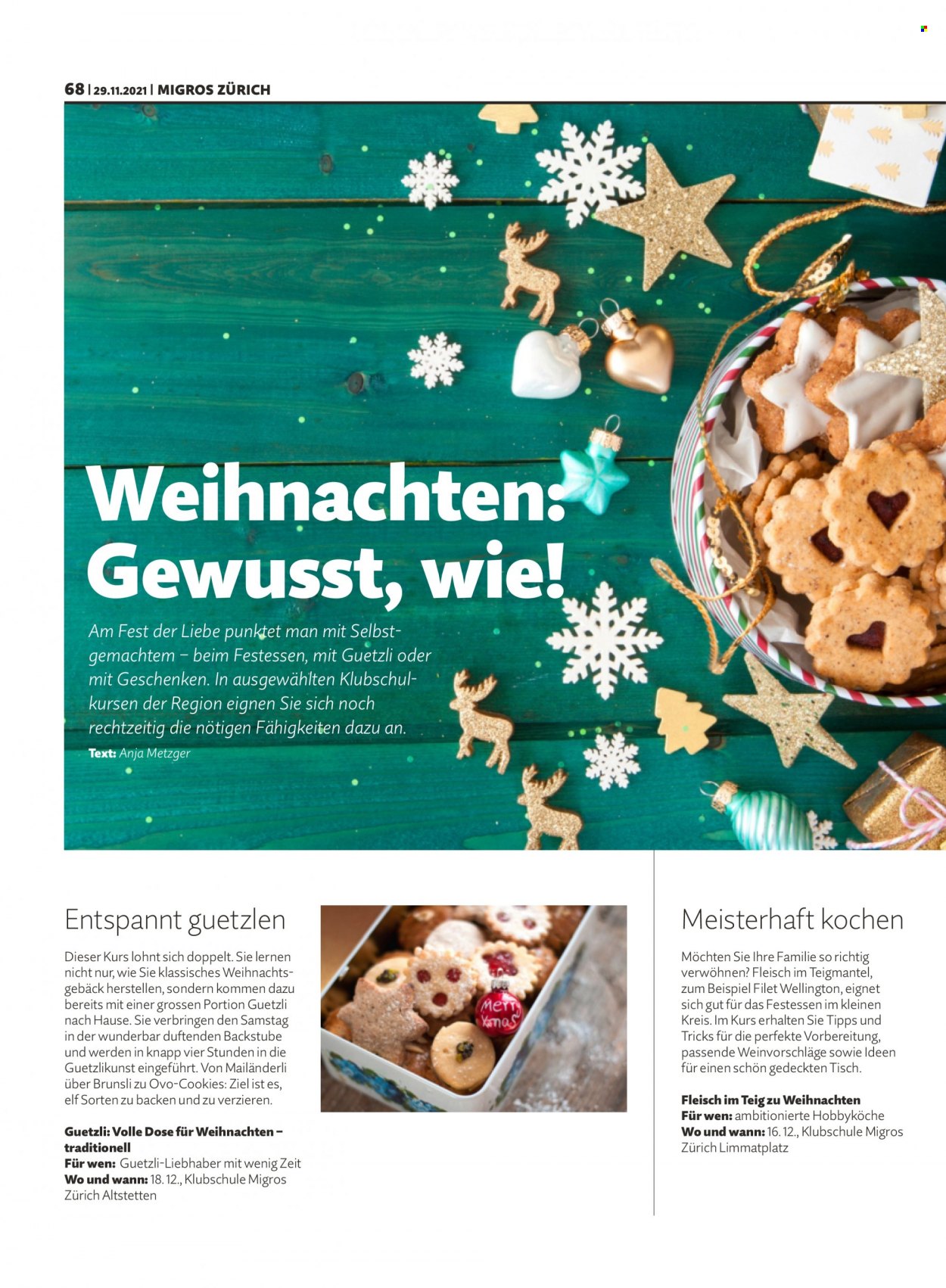 Prospekt Migros - 29.11.2021 - 5.12.2021. Seite 68