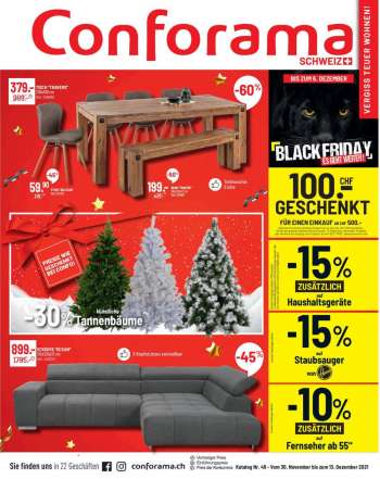 Prospekte Conforama - 30.11.2021 - 13.12.2021.