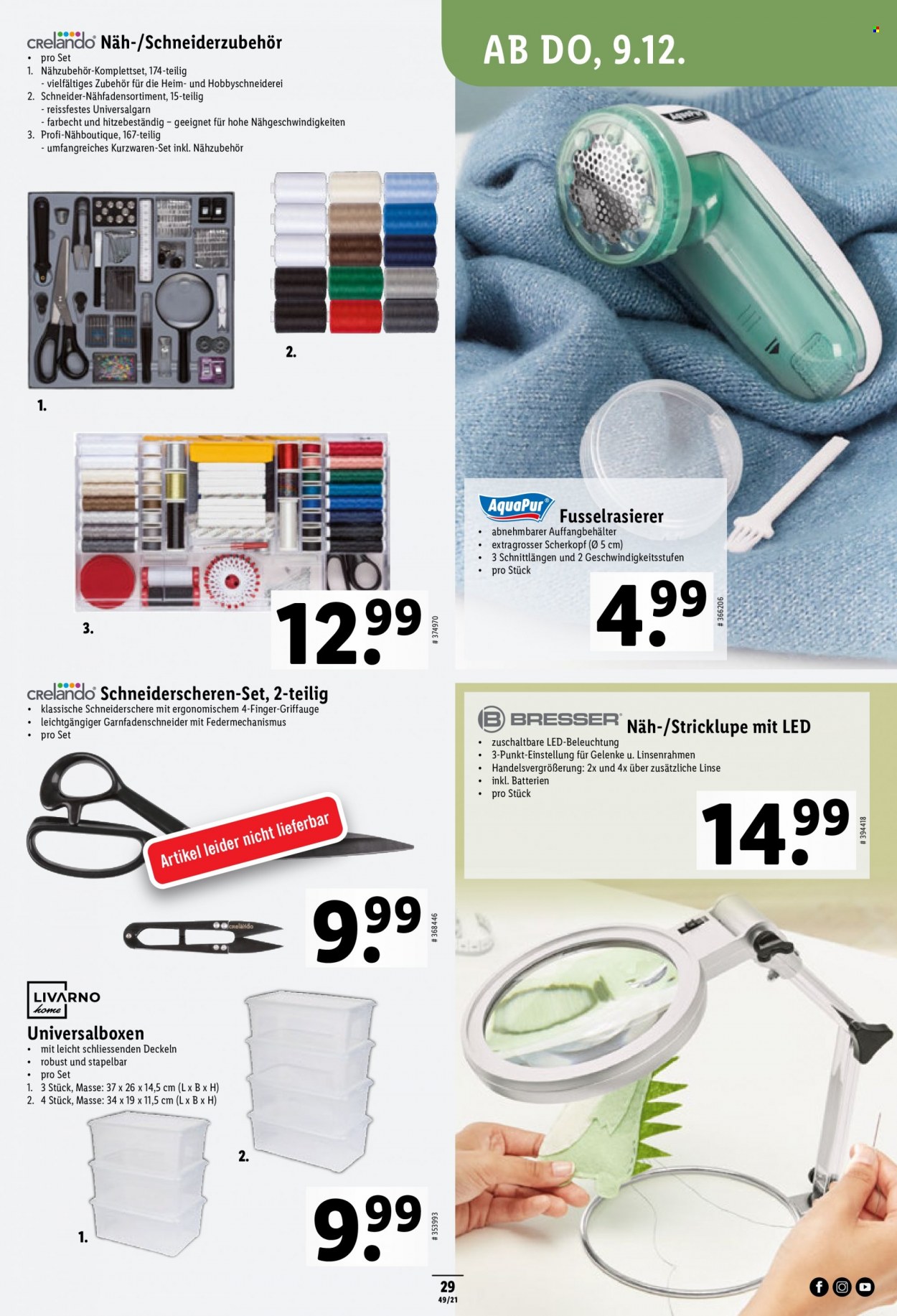 Volantino Lidl - 9.12.2021 - 15.12.2021. Pagina 29