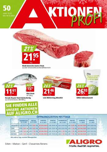 Prospekte ALIGRO - 13.12.2021 - 18.12.2021.