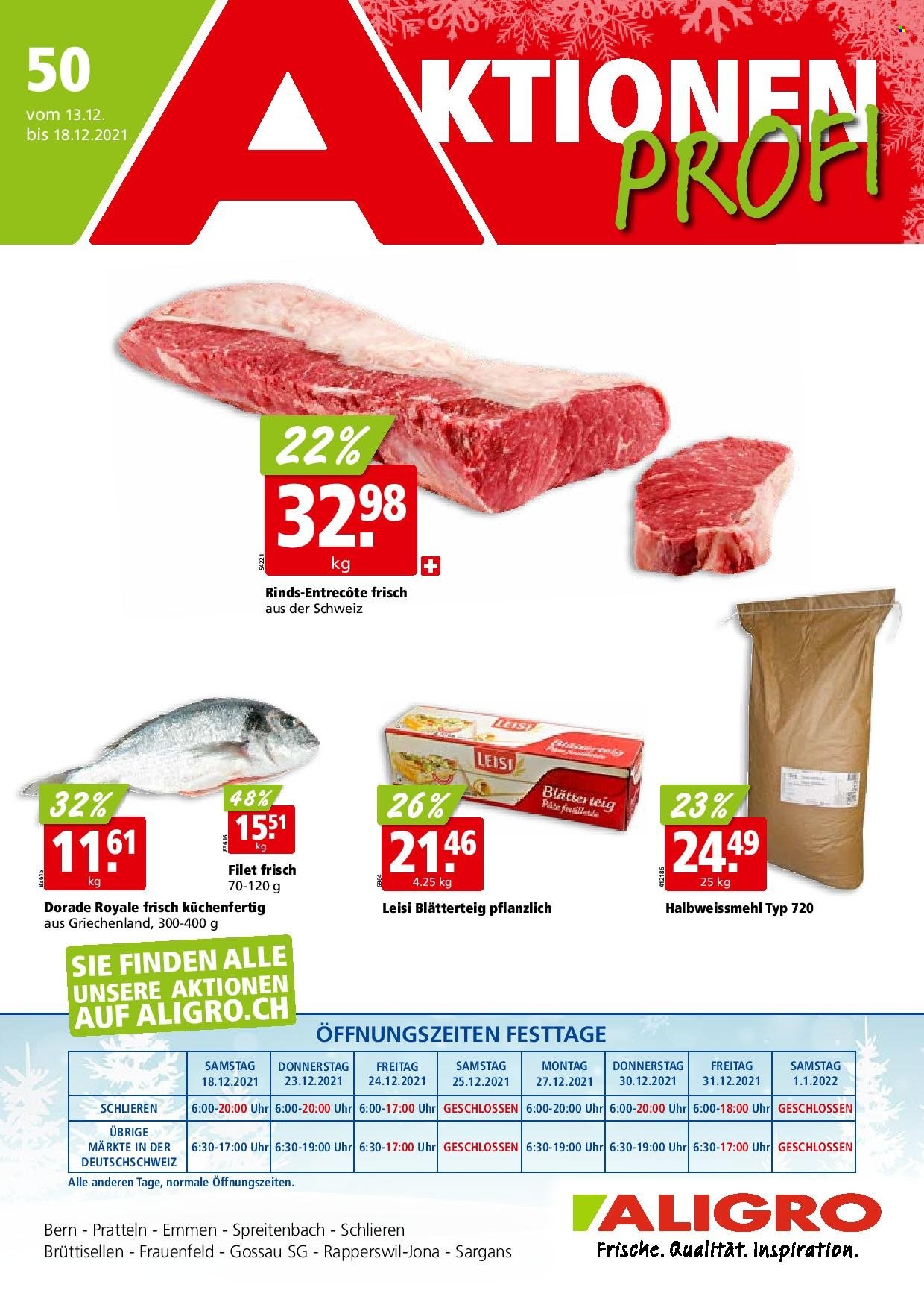 Prospekt ALIGRO - 13.12.2021 - 18.12.2021. Seite 1