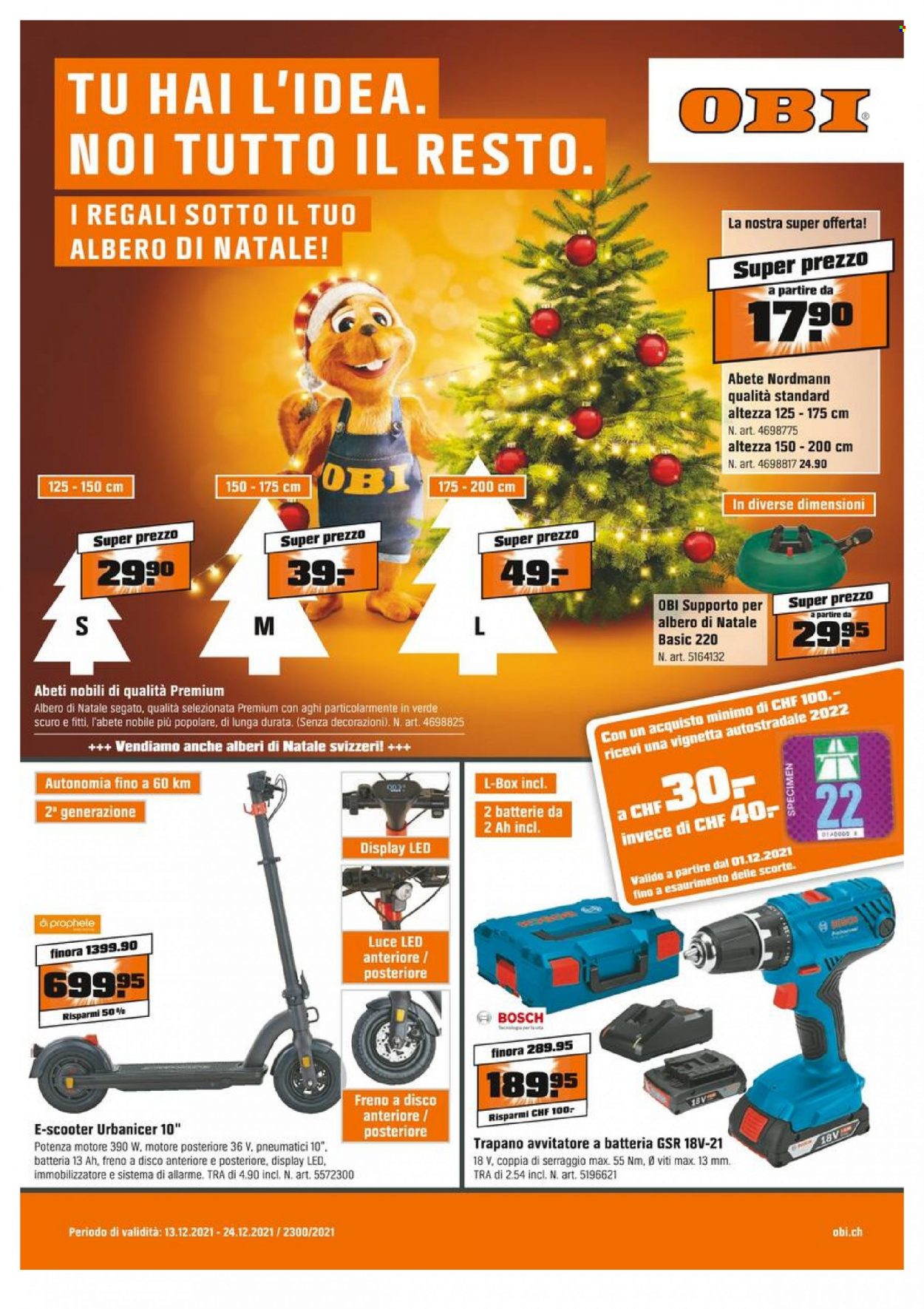 Volantino OBI - 13.12.2021 - 24.12.2021. Pagina 1