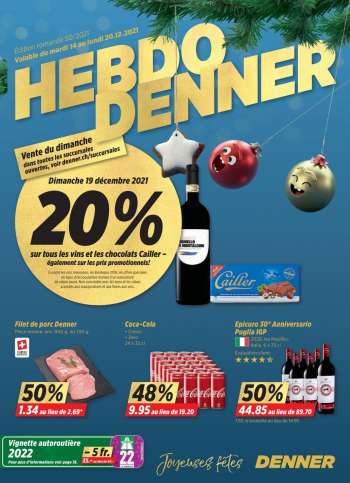 Catalogue Denner - 14.12.2021 - 20.12.2021.