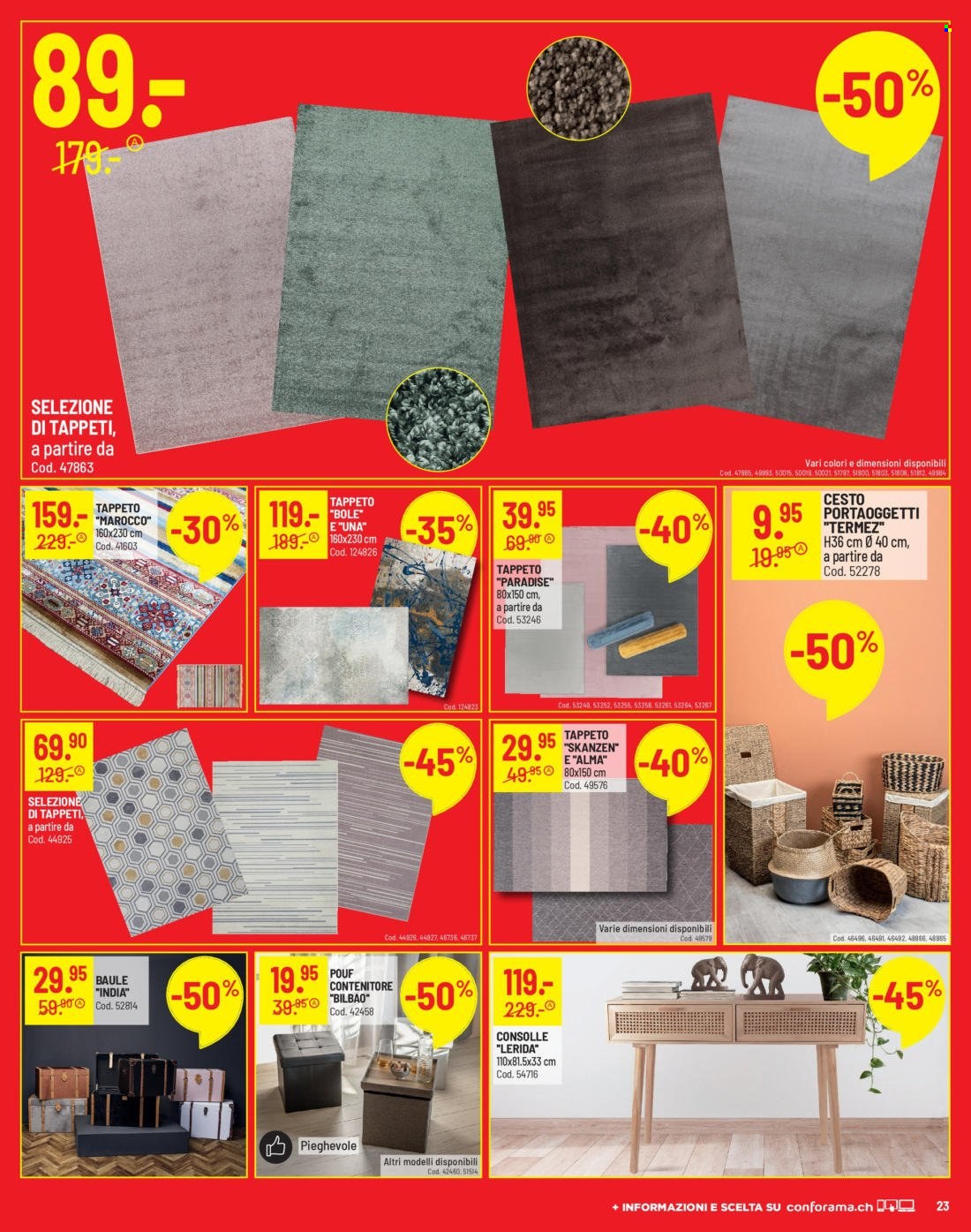 Volantino Conforama - 14.12.2021 - 26.12.2021. Pagina 23