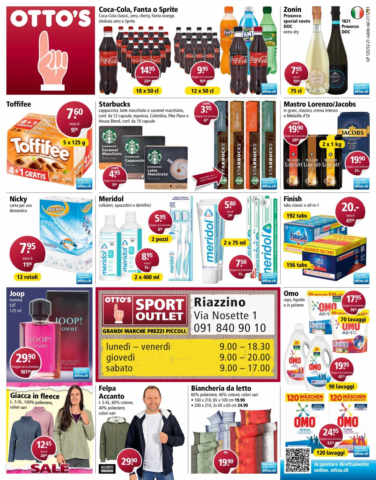 Volantino Otto's - 27.12.2021 - 2.1.2022. Pagina 1