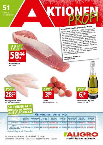Prospekte ALIGRO - 20.12.2021 - 24.12.2021.