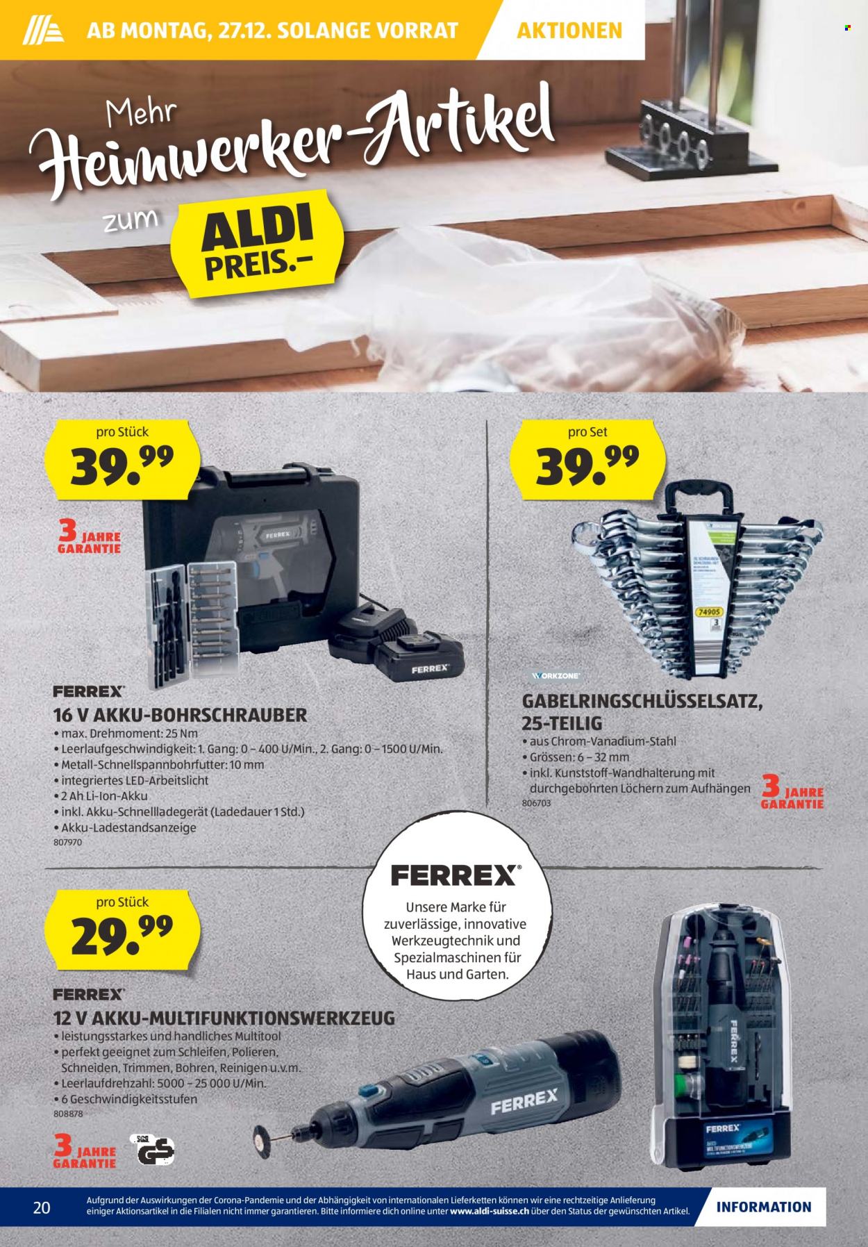 Prospekt Aldi - 22.12.2021 - 29.12.2021. Seite 20